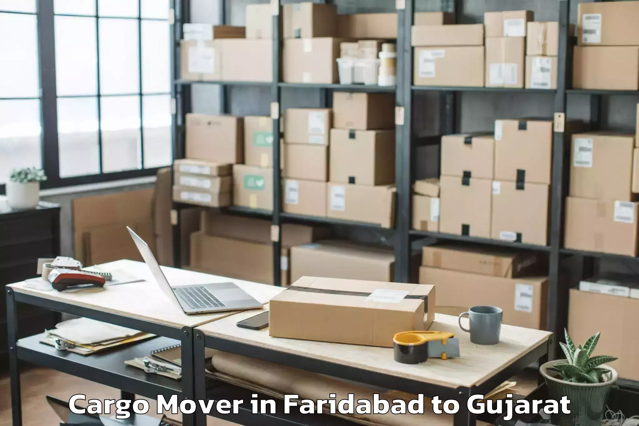 Reliable Faridabad to Deendayal Port Trust Cargo Mover